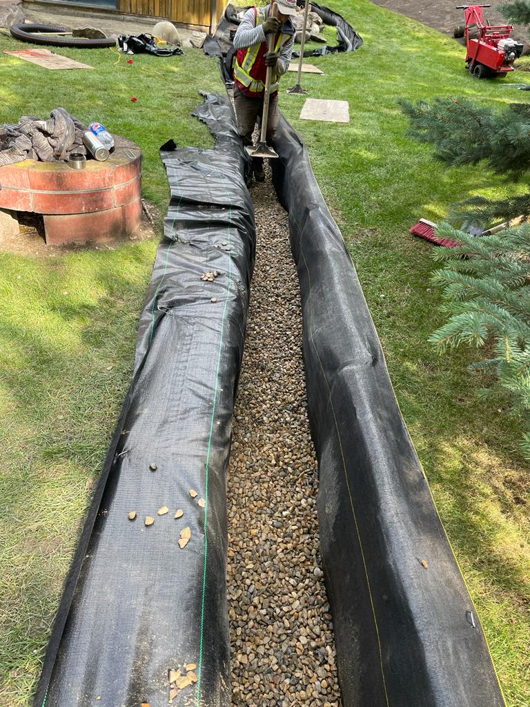 French Drain diagram Calgary