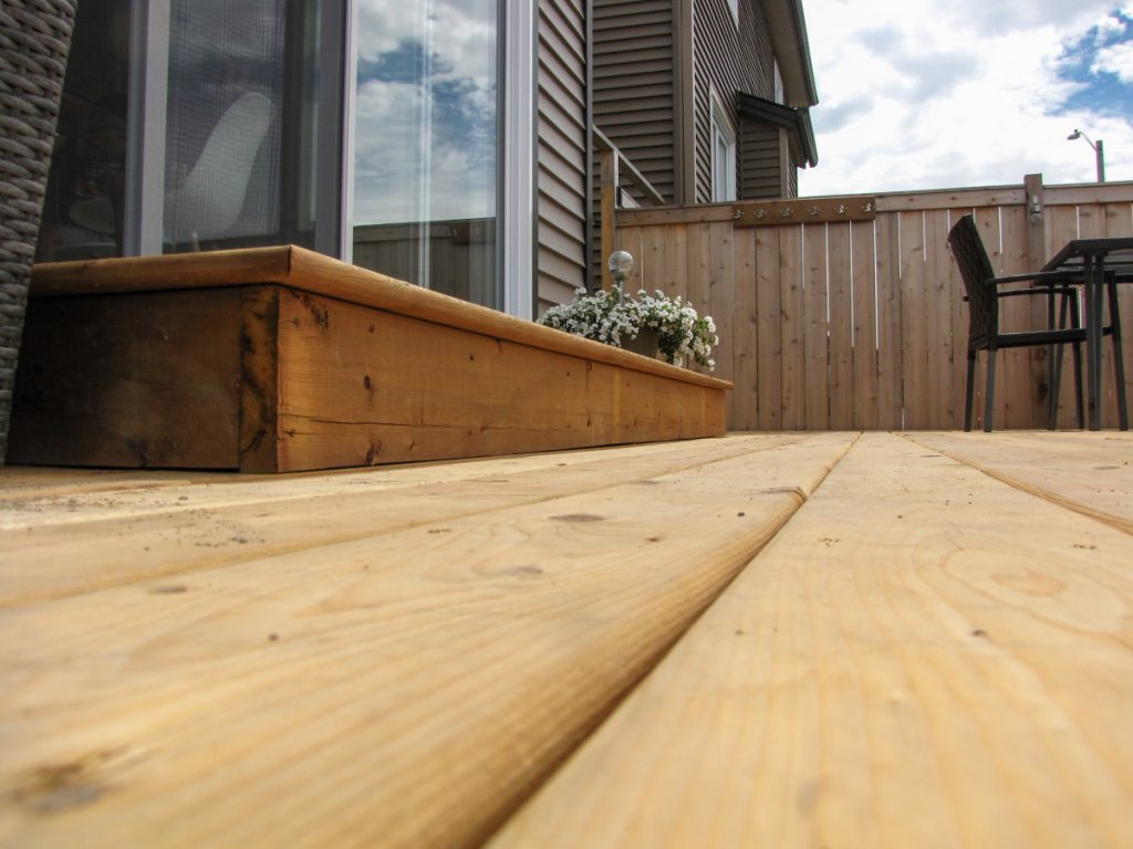 Calgary nicest decks landscaping pressure treated deck builder A Green Future