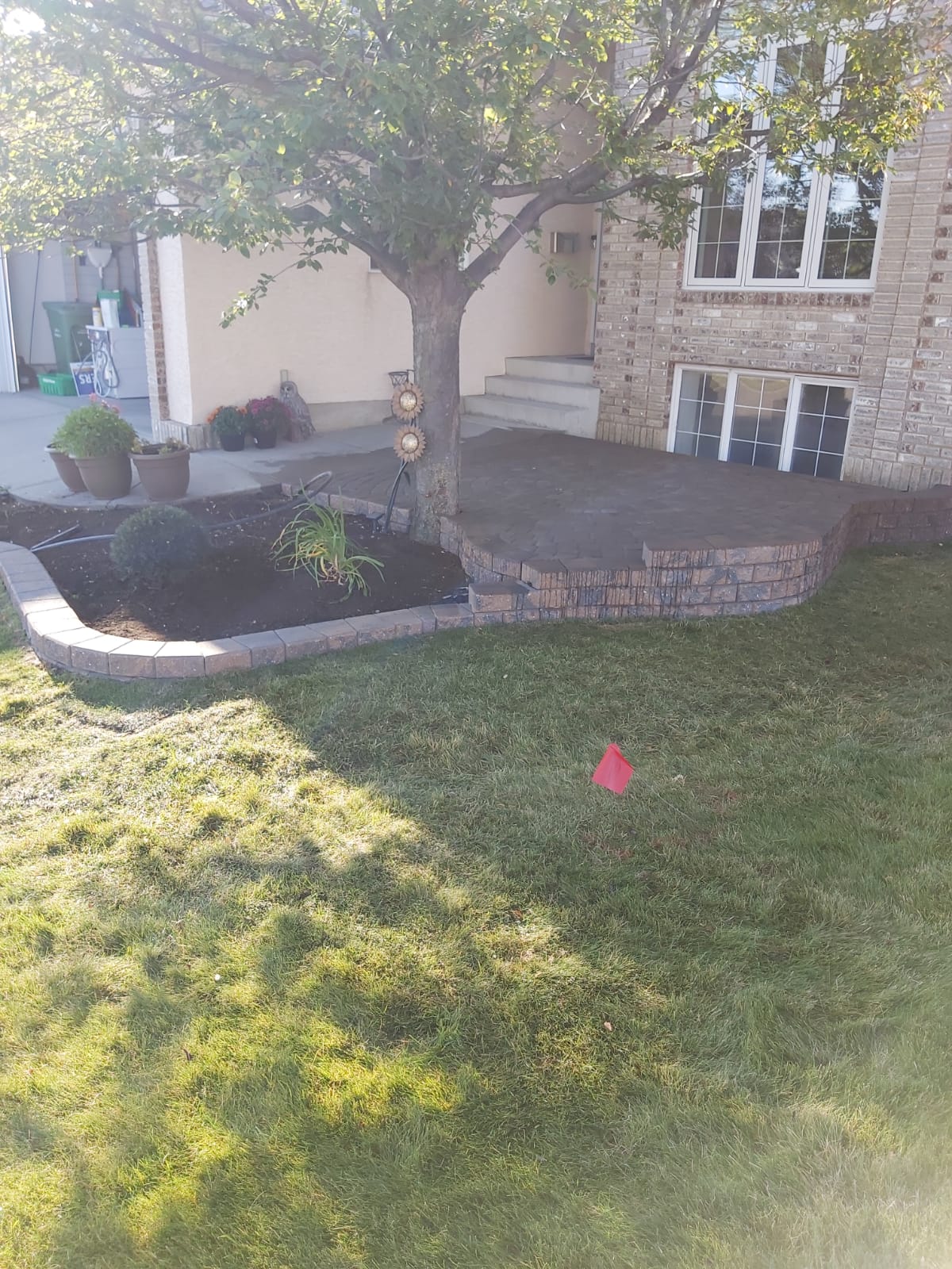 front yard garden patio and tree bed garden landscaping