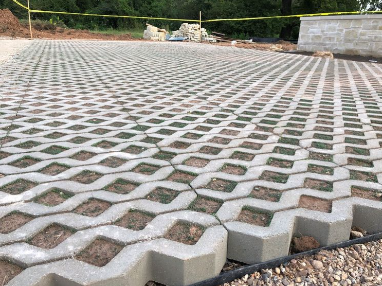 permeable paver driveway