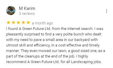 Backyard Calgary landscaping Project A Green future review