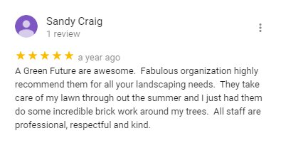 Fabulous landscaper for all your landscaping needs A Green future review