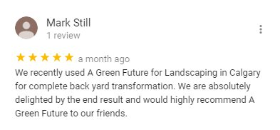 Landscaping Calgary backyard transformation yard restoration garden renovation A Green future review