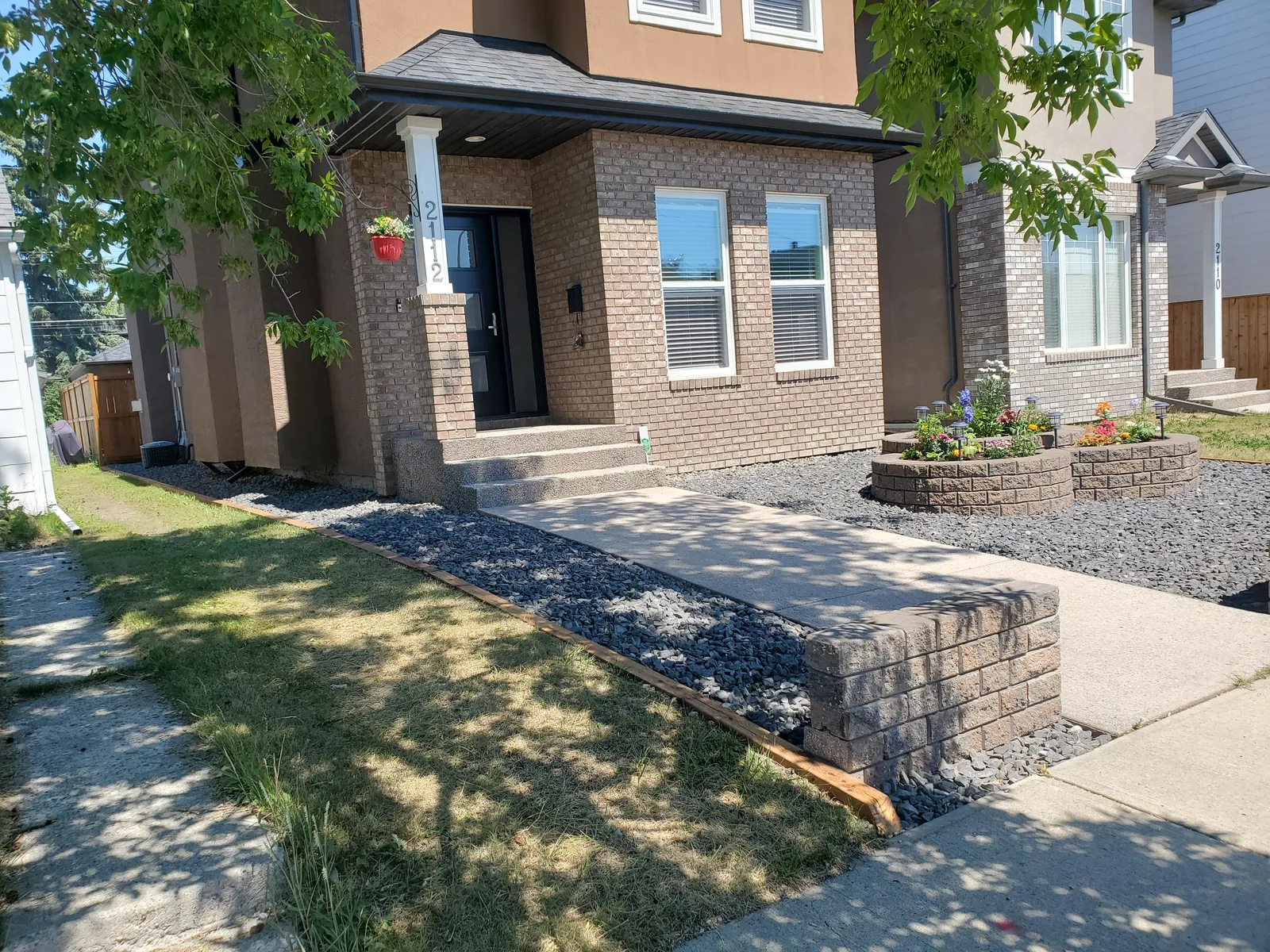 Mahogany SE Calgary Front Yard Xeriscaping photo 15