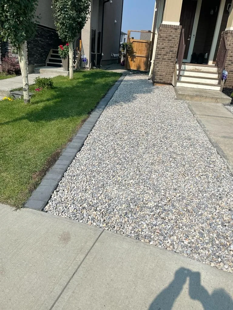 Mahogany SE Calgary Front Yard Xeriscaping photo 5