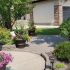 Valley-Ridge-Calgary-front-yard-stone-flowerbeds-cobble-stone-